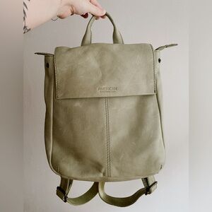 Matcha Green American Leather Backpack